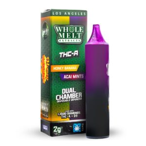 Whole Melt Extracts - Dual Chamber 2g Disposable

Flavors: Honey Banana + Acai Mints| Sugar Spritz + Melted Strawnana| Cranberry Zkittlez + Mochiesel| Blue Amnesia + Lime Heads| Zayaya + Key Lime Cake